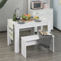 Hannah dining set store with 2 benches